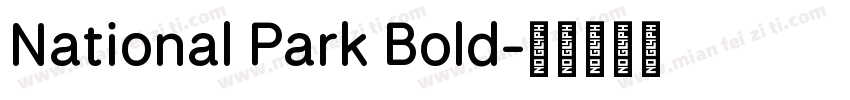 National Park Bold字体转换